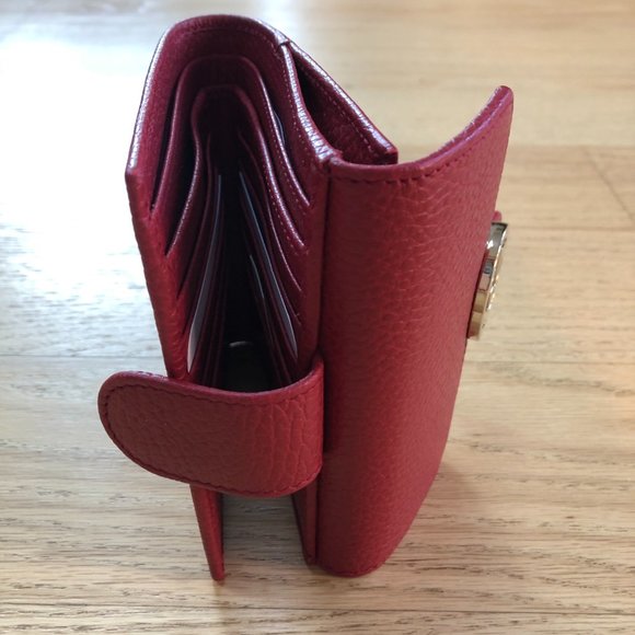 Gucci Interlocking GG French Wallet in Red NEW IN BOX - Picture 3 of 8